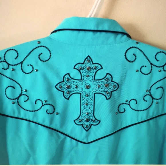 Sculpt women’s western shirt embroidered - Picture 7 of 9